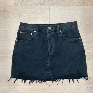 PAIGE Black Denim Mini Skirt- Size 28